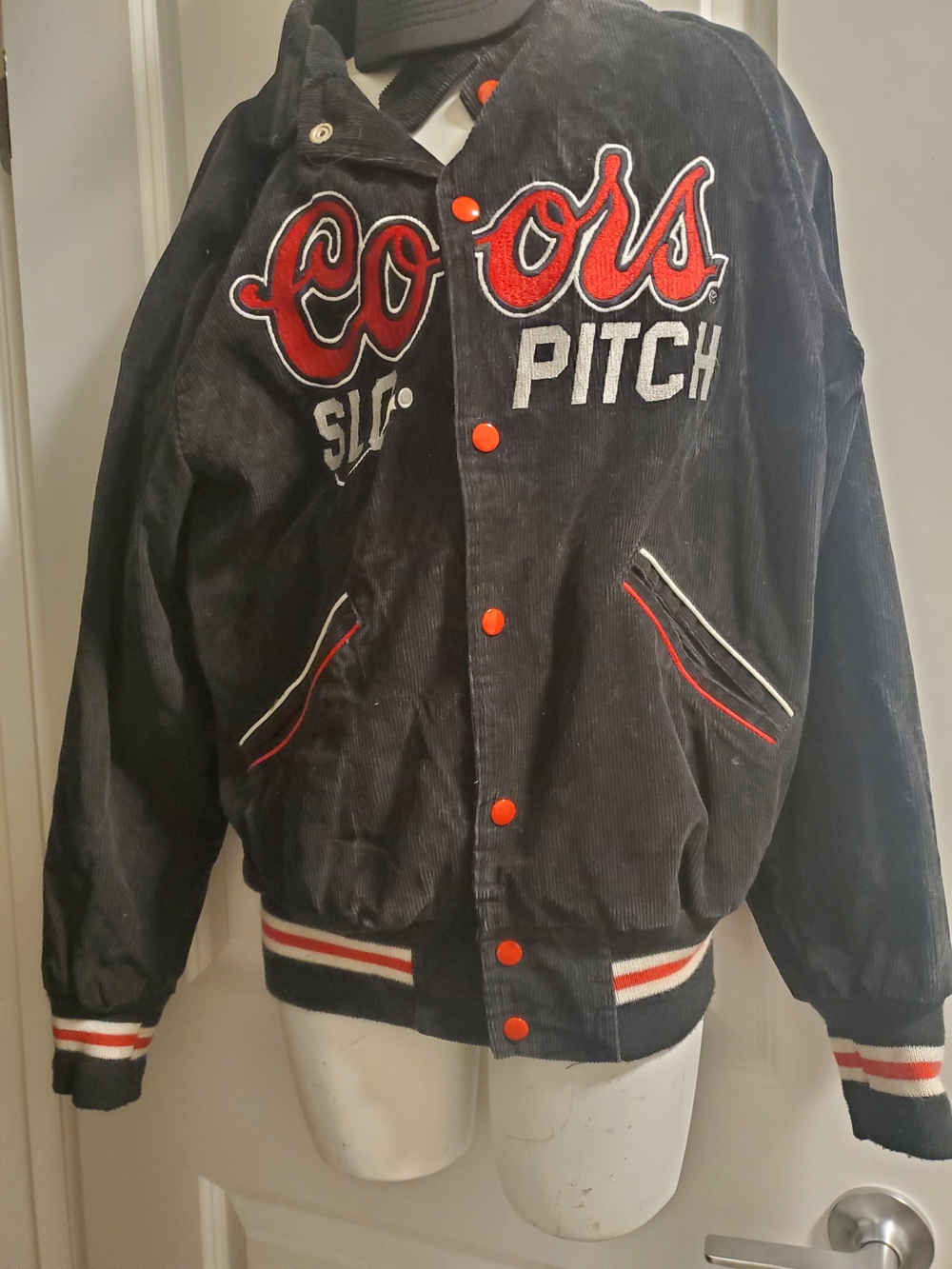 Coors Slow Pitch Corduroy Varsity Jacket Men's M